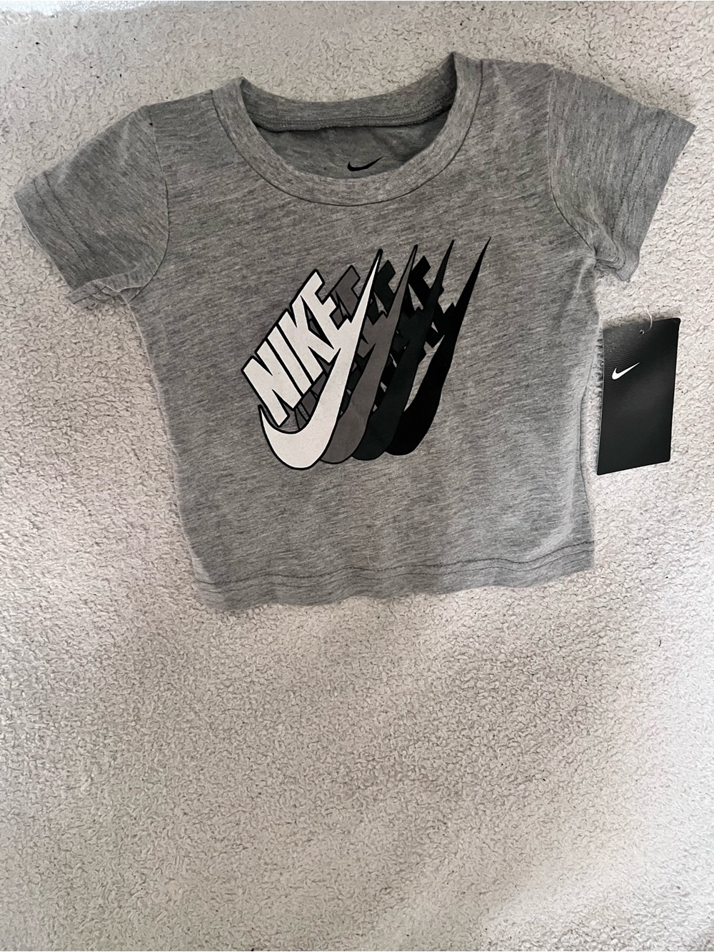Nike Baby Grey Logo Tee
